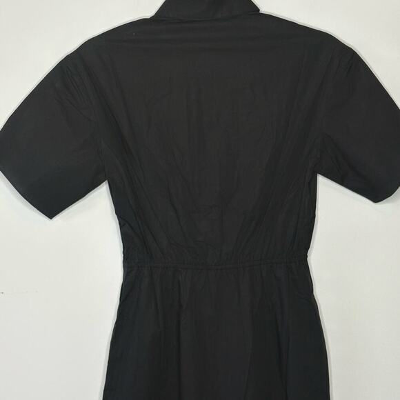 Thakoon Collared Short Sleeve Cotton Black Maxi Dress Womens Size 2 - Picture 11 of 11